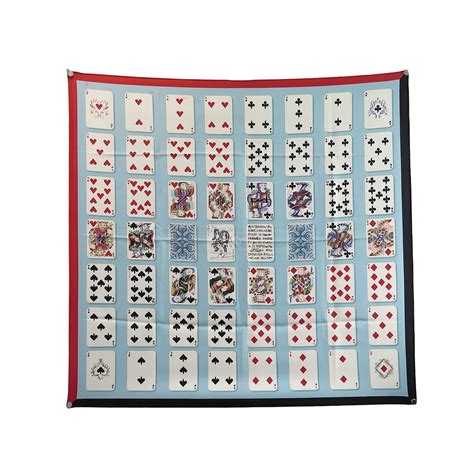 hermes jeu de cartes carre|HERMES Carre 90 Jeu De Cartes playing cards Silk Scarf 90cm .